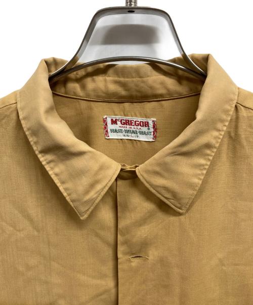 McGREGOR（マックレガー）McGREGOR (マックレガー) 60～70ｓオープンカラーシャツ/McGREGOR ベージュ サイズ:Lの古着・服飾アイテム