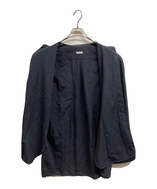 COMOLI（コモリ）COMOLI (コモリ) バンドカラーシャツ ブラック サイズ:2の古着・服飾アイテム