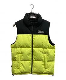 FIRST DOWN（ファーストダウン）の古着「BUBBLE DOWN VEST MICROFT/FIRST DOWN」｜イエロー