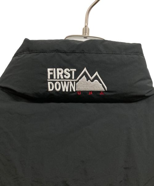 FIRST DOWN（ファーストダウン）FIRST DOWN (ファーストダウン) BUBBLE DOWN VEST MICROFT/FIRST DOWN イエロー サイズ:L 未使用品の古着・服飾アイテム