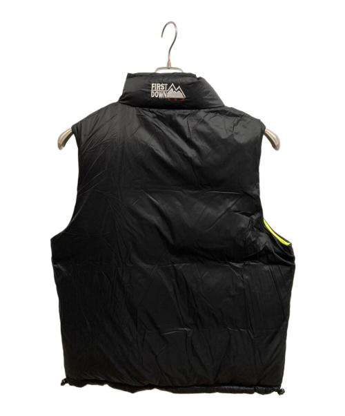 FIRST DOWN（ファーストダウン）FIRST DOWN (ファーストダウン) BUBBLE DOWN VEST MICROFT/FIRST DOWN イエロー サイズ:L 未使用品の古着・服飾アイテム