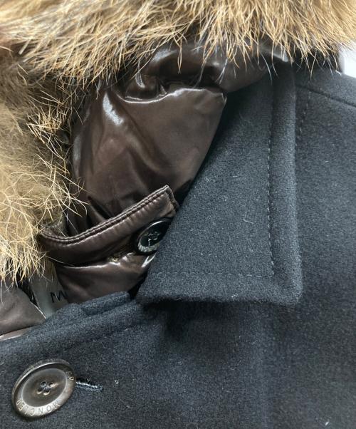 MONCLER（モンクレール）MONCLER (モンクレール) フードダウンジャケット ブラックの古着・服飾アイテム