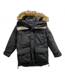 RLX RALPH LAUREN（アールエルエックスラルフローレン）の古着「フェイクファートリム ウォーターリペレント ダウン パーカ/RLX RALPH LAUREN」｜ブラック
