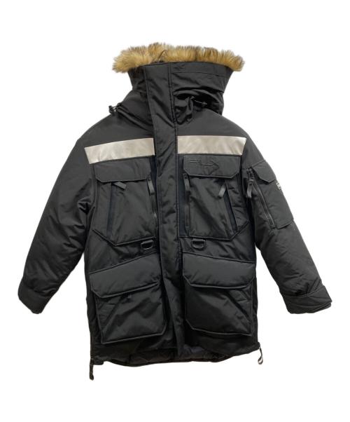 RLX RALPH LAUREN（アールエルエックスラルフローレン）RLX RALPH LAUREN (アールエルエックスラルフローレン) フェイクファートリム ウォーターリペレント ダウン パーカ/RLX RALPH LAUREN ブラック サイズ:Mの古着・服飾アイテム