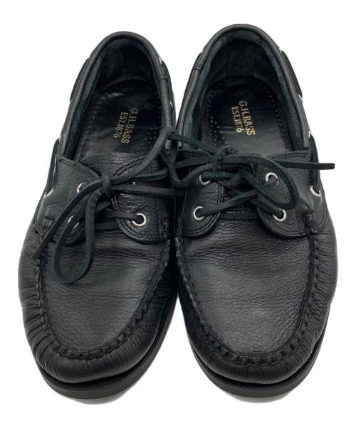 G.H.BASS（ジーエイチバス）G.H.BASS (ジーエイチバス) JETTY 2 Boater 2 Eye デッキシューズ/G.H.BASS ブラック サイズ:SIZE UK7の古着・服飾アイテム