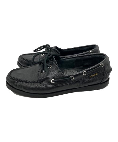 G.H.BASS（ジーエイチバス）G.H.BASS (ジーエイチバス) JETTY 2 Boater 2 Eye デッキシューズ/G.H.BASS ブラック サイズ:SIZE UK7の古着・服飾アイテム