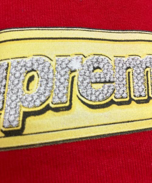 SUPREME（シュプリーム）Supreme (シュプリーム) Bling Box Logo Hooded Sweatshirt レッド サイズ:Lの古着・服飾アイテム