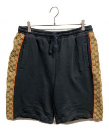GUCCI（グッチ）の古着「GGインサート ショートパンツ/GUCCI」｜ブラック・ベージュ