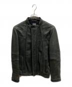 ARMANI EXCHANGEアルマーニ エクスチェンジ）の古着「レザーライダースジャケット/ARMANI EXCHANGE」｜ブラック