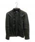 ARMANI EXCHANGE（アルマーニ エクスチェンジ）の古着「レザーライダースジャケット/ARMANI EXCHANGE」｜ブラック