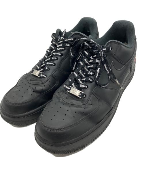 NIKE（ナイキ）NIKE (ナイキ) Supreme (シュプリーム) AIR FORCE 1 LOW SP/Supreme/NIKE ブラック サイズ:27.5の古着・服飾アイテム