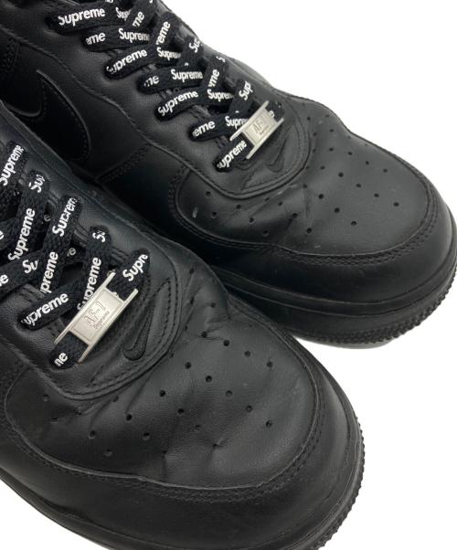 NIKE（ナイキ）NIKE (ナイキ) Supreme (シュプリーム) AIR FORCE 1 LOW SP/Supreme/NIKE ブラック サイズ:27.5の古着・服飾アイテム