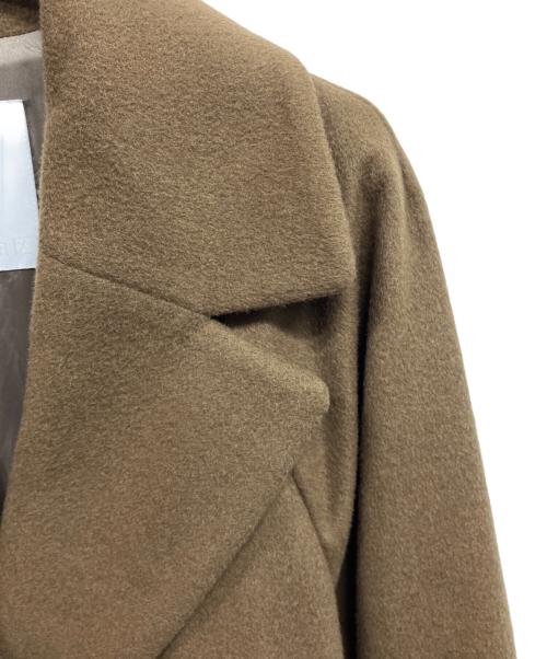 自由区（ジユウク）自由区 (ジユウク) Super100sライトビーバーロング コート ブラウン サイズ:Mの古着・服飾アイテム