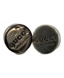 GUCCI（グッチ）の古着「トレードマーク刻印 円形 ピアス/GUCCI」｜シルバー