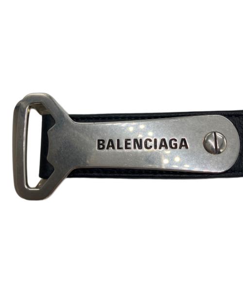 BALENCIAGA（バレンシアガ）BALENCIAGA (バレンシアガ) ボトルオープナー Dリング ベルト/BALENCIAGA ブラックの古着・服飾アイテム