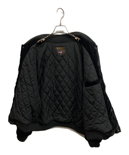 VANSON（バンソン）VANSON (バンソン) SKELTON BONES VELOURS JACKET/VANSON ブラック サイズ:Mの古着・服飾アイテム