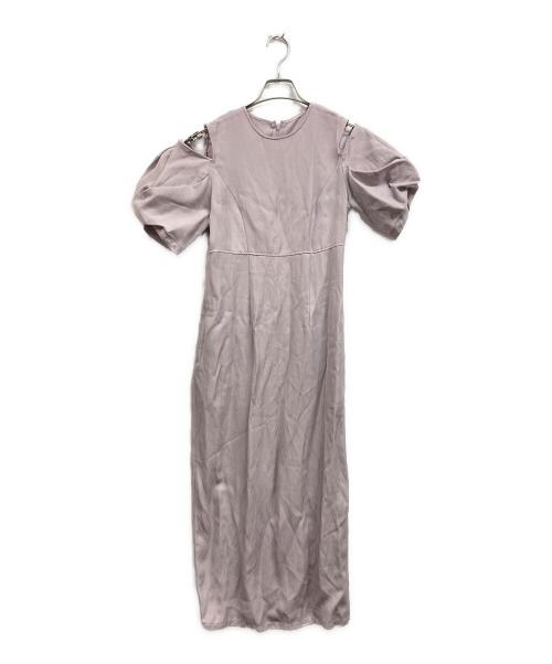 Noble（ノーブル）Noble (ノーブル) オープンショルダーペンシルワンピース/Noble ピンク サイズ:36の古着・服飾アイテム