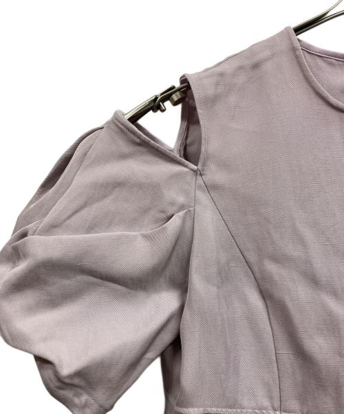Noble（ノーブル）Noble (ノーブル) オープンショルダーペンシルワンピース/Noble ピンク サイズ:36の古着・服飾アイテム