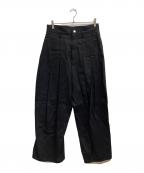 SHINYA KOZUKAシンヤコズカ）の古着「Hi BAGGY DENIM」｜ブラック