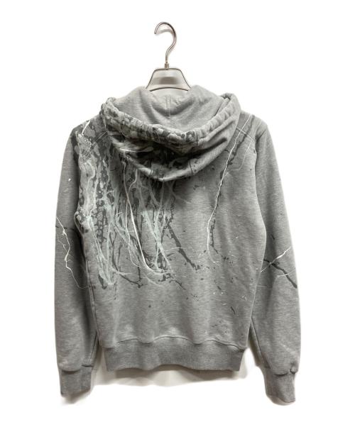 DOLCE & GABBANA（ドルチェ＆ガッバーナ）DOLCE & GABBANA (ドルチェ＆ガッバーナ) ペイント加工ジップパーカー/DOLCE & GABBANA グレー サイズ:sの古着・服飾アイテム
