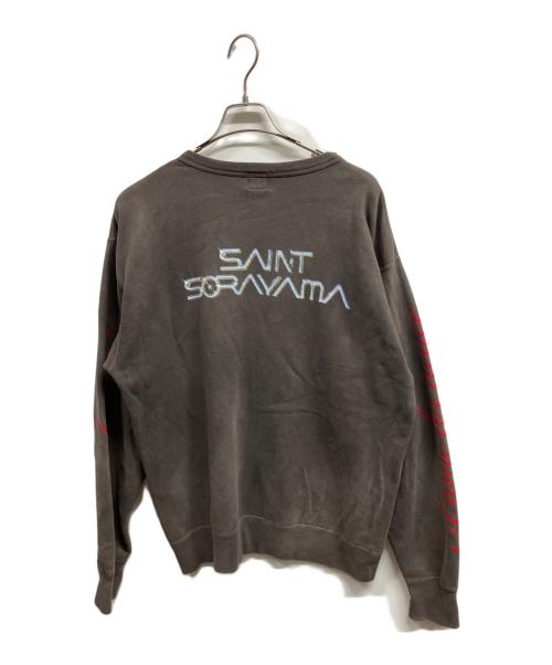 SAINT MICHAEL（セントマイケル）SAINT MICHAEL (セントマイケル) SWEAT SHIRT SORAYAMA/SAINT MICHAEL チャコールグレー サイズ:Lの古着・服飾アイテム