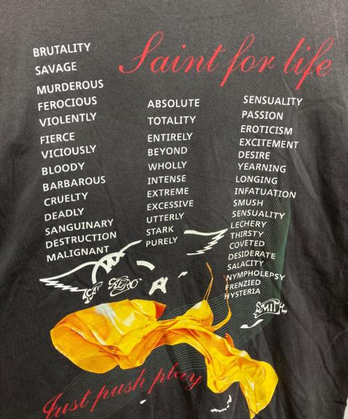 SAINT MICHAEL（セントマイケル）SAINT MICHAEL (セントマイケル) AEROSMITH (エアロスミス) AS SS T-SHIRT AEROSMITH/SAINT MICHAEL/AEROSMITH グレー サイズ:Lの古着・服飾アイテム