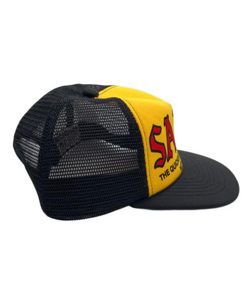 SAINT MICHAEL（セントマイケル）SAINT MICHAEL (セントマイケル) MESH CAP/SAINT/SAINT MICHAEL ブラック・イエローの古着・服飾アイテム