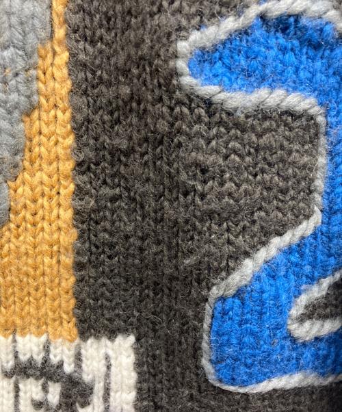 Acne studios（アクネ ストゥディオズ）Acne Studios (アクネ ストゥディオズ) Jerett Numbersニット/Acne Studios ネイビー・ホワイト サイズ:XSの古着・服飾アイテム