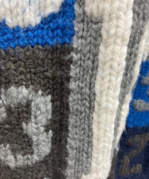 Acne studios（アクネ ストゥディオズ）Acne Studios (アクネ ストゥディオズ) Jerett Numbersニット/Acne Studios ネイビー・ホワイト サイズ:XSの古着・服飾アイテム