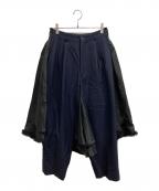 COMME des GARCONSコムデギャルソン）の古着「mock skirt trousers」｜ブラック×ネイビー
