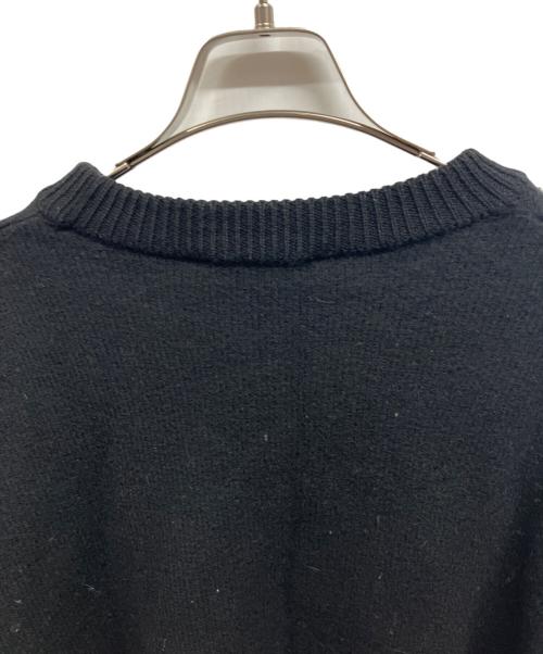ami（アミ）ami (アミ) ロゴクルーネックニット/ami ブラック サイズ:Freeの古着・服飾アイテム