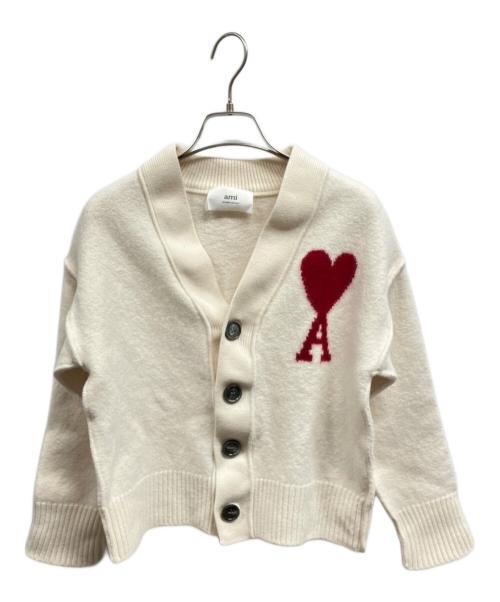 ami（アミ）Ami (アミ) Ami de Coeur カーディガン/Ami アイボリー サイズ:XSの古着・服飾アイテム