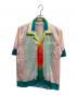 Casablanca（カサブランカ）の古着「Lucid Dreams graphic-print Silk Shirt」｜ピンク・グリーン