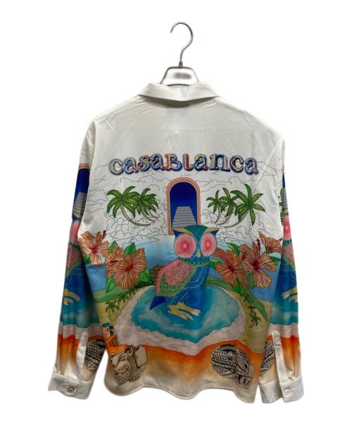 CASABLANCA（カサブランカ）Casablanca (カサブランカ) HOLIDAY STYLE/Casablanca ホワイト・ブルー サイズ:XLの古着・服飾アイテム