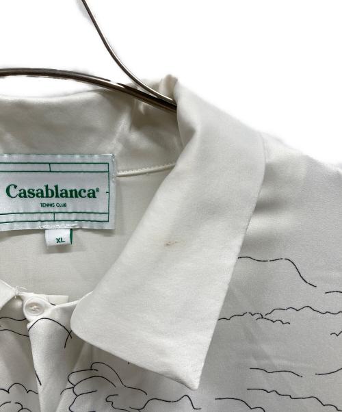 CASABLANCA（カサブランカ）Casablanca (カサブランカ) HOLIDAY STYLE/Casablanca ホワイト・ブルー サイズ:XLの古着・服飾アイテム