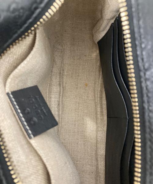 GUCCI（グッチ）GUCCI (グッチ) マイクロシグネチャーショルダーバッグ ブラックの古着・服飾アイテム