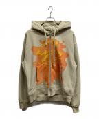 stussyステューシー）の古着「WEB ZIP HOODIE ジップパーカー」｜ベージュ