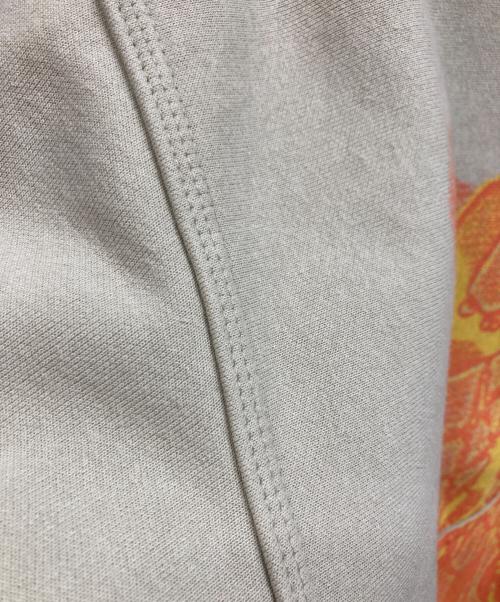 stussy（ステューシー）stussy (ステューシー) WEB ZIP HOODIE ジップパーカー ベージュ サイズ:Lの古着・服飾アイテム