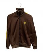 adidasアディダス）の古着「オールドトラックジャケット/adidas」｜ブラウン×イエロー