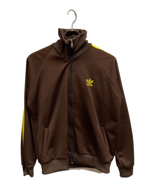 adidas（アディダス）adidas (アディダス) オールドトラックジャケット/adidas ブラウン×イエロー サイズ:XLの古着・服飾アイテム