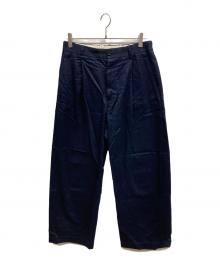Graphpaper（グラフペーパー）の古着「WESTPOINT CHINO WIDE STRAIGHT TROUSERS/Graphpaper」｜ネイビー
