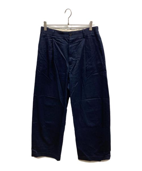 Graphpaper（グラフペーパー）Graphpaper (グラフペーパー) WESTPOINT CHINO WIDE STRAIGHT TROUSERS/Graphpaper ネイビー サイズ:1の古着・服飾アイテム
