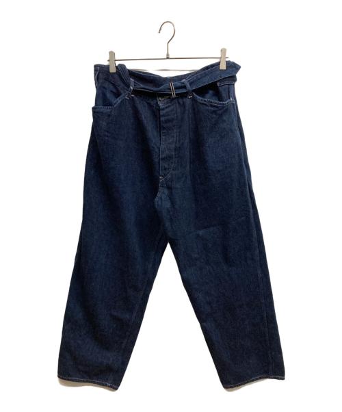 COMOLI（コモリ）COMOLI (コモリ) ベルテッドデニム/COMOLI ネイビー サイズ:3の古着・服飾アイテム