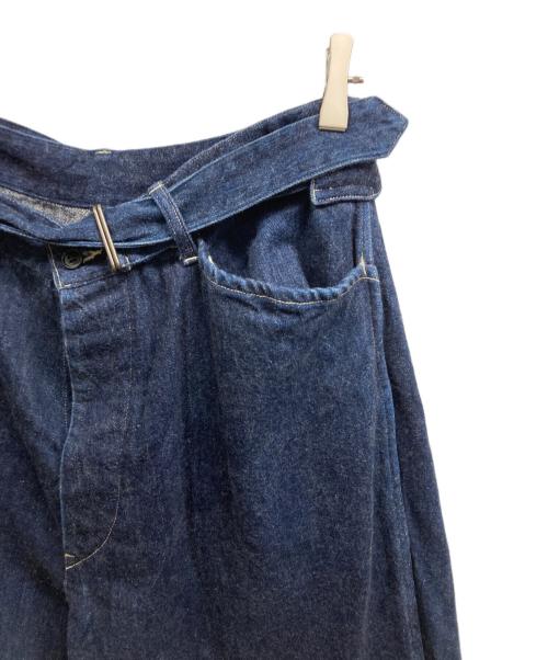 COMOLI（コモリ）COMOLI (コモリ) ベルテッドデニム/COMOLI ネイビー サイズ:3の古着・服飾アイテム