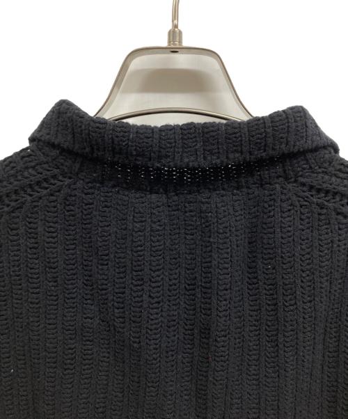 AURALEE（オーラリー）AURALEE (オーラリー) BRUSHED COTTON WOOL RIB KNIT SHIRT/AURALEE ネイビー サイズ:4の古着・服飾アイテム