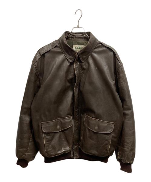 L.L.Bean（エルエルビーン）L.L.Bean (エルエルビーン) A-2ジャケット/L.L.Bean ブラウン サイズ:	XL TALLの古着・服飾アイテム