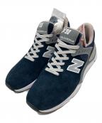 NEW BALANCE×BEAMS PLUSニューバランス×ビームスプラス）の古着「別注ローカットスニーカー/	NEW BALANCE/BEAMS PLUS」｜ネイビー
