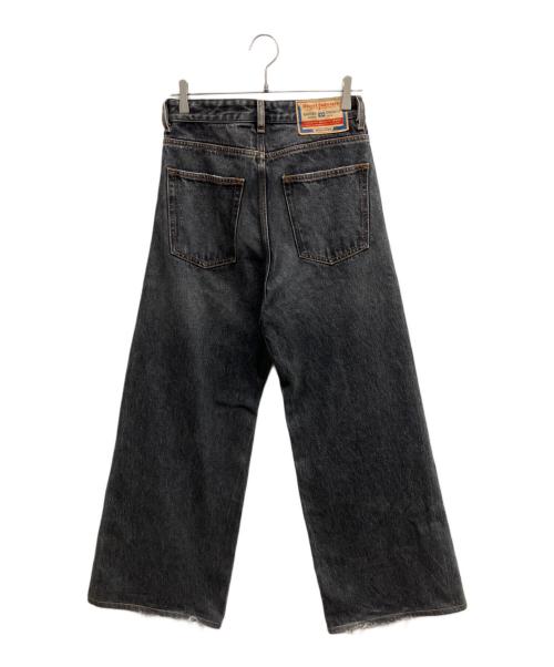 DIESEL（ディーゼル）DIESEL (ディーゼル) relaxed jeans d-riseデニムパンツ/DIESEL グレー・ブラック サイズ:26の古着・服飾アイテム