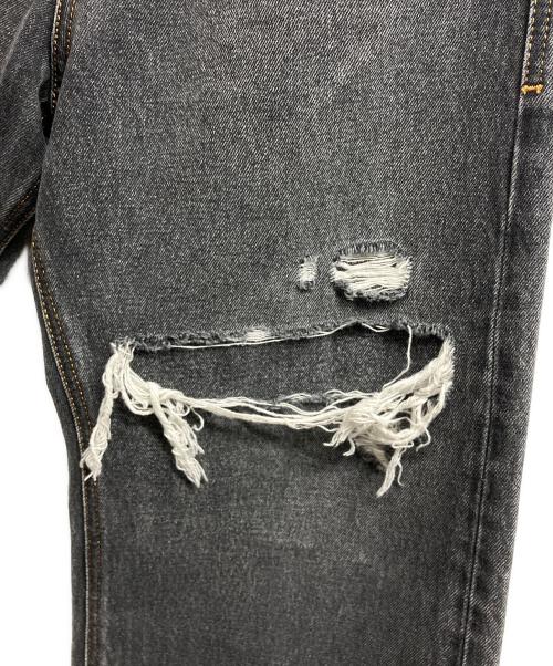 DIESEL（ディーゼル）DIESEL (ディーゼル) relaxed jeans d-riseデニムパンツ/DIESEL グレー・ブラック サイズ:26の古着・服飾アイテム