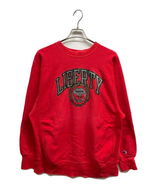 Champion REVERSE WEAVE（チャンピオン リバース ウィーブ）Champion REVERSE WEAVE (チャンピオン リバース ウィーブ) 80’sカレッジリバースウィーブスウェット レッド サイズ:XLの古着・服飾アイテム